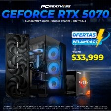 PCRB192 - EQUIPO AMD Ryzen 7 5700X + 32GB (2 X 16GB) + GeForce RTX 5070 (OFERTAS RELÁMPAGO)