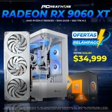 PCRB195 - EQUIPO AMD Ryzen 5 7600X3D + RAM 24GB + Radeon RX 9060 XT (OFERTAS REL&Aacute;MPAGO)