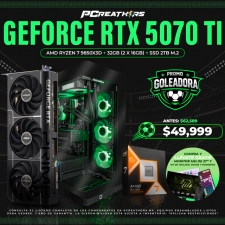 PF012 - Equipo AMD Ryzen 7 9850X3D + 32GB - 2 x 16GB + GeForce RTX 5070 Ti