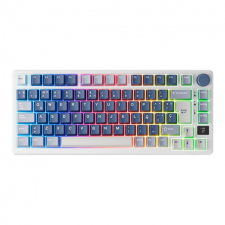 RK Royal Kludge RKM75OBL Teclado Gamer, 75% RGB retroiluminado teclado mecánico color Ocean Blue