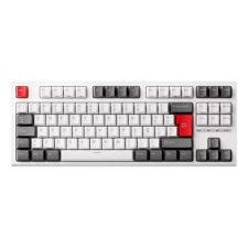 RK Royal Kludge RKR87WH Teclado Gamer, 80% RGB retroiluminado teclado mecánico color Blanco