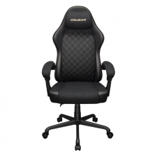 Cougar Silla Gamer Ergon&oacute;mica FUSION EX GOLD F, hasta 120kg, Negro/Oro