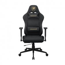 Cougar Silla Gamer Pryme Gold F, hasta 120kg, Negro/Dorado