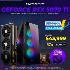 SMR003 - Equipo AMD Ryzen 7 9700X + 32GB (2X16GB) + GeForce RTX 5070 Ti