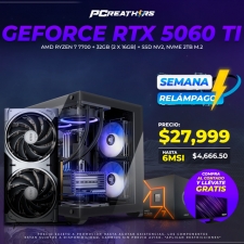 SMR007 - Equipo AMD Ryzen 7 7700 + 32GB (2 x 16GB) + GeForce RTX 5060 Ti