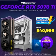 SMR017 - Equipo Intel Core i7-14700F + 32GB - 2 x 16GB + GeForce RTX 5070 Ti
