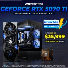BFA005 - EQUIPO AMD Ryzen 5 9600X + 32GB (2x16GB) + GeForce RTX 5070 Ti