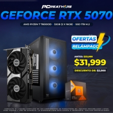 BFA007 - EQUIPO AMD Ryzen 7 7800X3D + 32GB (2x16GB) + GeForce RTX 5070
