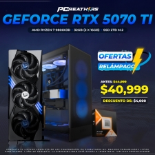 BFA009 - EQUIPO AMD Ryzen 7 9800X3D + 32GB (2x16GB) + GeForce RTX 5070 Ti