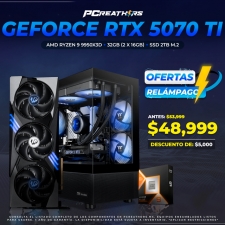 BFA012 - EQUIPO AMD Ryzen 9 9950X3D + 32GB (2x16GB) + GeForce RTX 5070 Ti