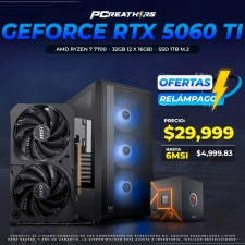 BFA023 - EQUIPO AMD Ryzen 7 7700 + 32GB (2x16GB) + GeForce RTX 5060 Ti