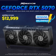 SRPCR01 - Tarjeta de Video ASUS NVIDIA Prime RTX 5070, 12GB 192-bit GDDR7, PCI Express 5.0