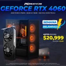 SRPCR27 - EQUIPO AMD Ryzen 5 7600X + 32GB (2 x 16GB) + GeForce RTX 4060