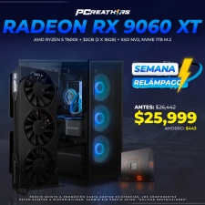 SRPCR31 - EQUIPO AMD Ryzen 5 7600X + 32GB (2 x 16GB) + Radeon RX 9060 XT