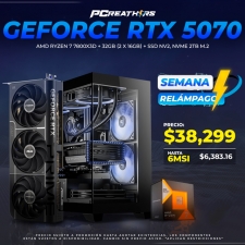 SRPCR33 - EQUIPO AMD Ryzen 7 7800X3D + 32GB (2 x 16GB) + GeForce RTX 5070