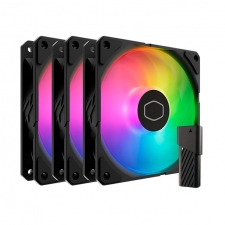 Ventilador Cooler Master SickleFlow Edge, 3x 120mm, 2500RPM, RGB, Negro
