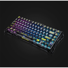 Teclado Mec&aacute;nico Gamer GravaStar Mercury K1 Lite, 75%, inal&aacute;mbrico, Transparent Black