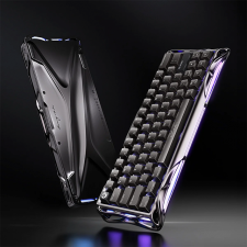 Teclado Gamer GravaStar Mercury V60 Pro Deluxe Edition, 60%, Hall Effect Magnetic Switch, GunMetal