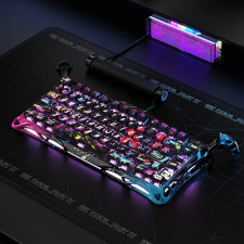Teclado Gamer GravaStar Mercury V75 Pro Special Edition Neon Graffiti, 75%, switches magn&eacute;ticos Hall Effect, 8000Hz, RGB, USB-C
