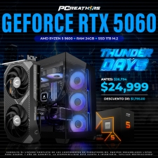 TD004 - EQUIPO AMD Ryzen 5 9600 + 24GB RAM (1X24GB) + NVIDIA GeForce RTX 5060