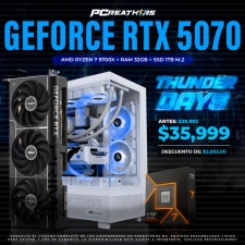 TD009 - Equipo AMD Ryzen 7 9700X + 32GB RAM (1X32GB) + NVIDIA GEFORCE RTX 5070
