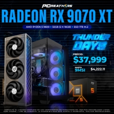 TD010 - Equipo AMD Ryzen 5 9600 + 32GB RAM (2X16GB) + AMD Radeon RX 9070 XT (9 MESES SIN INTERESES)