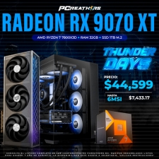 TD011 - Equipo AMD Ryzen 7 7800X3D + 32GB RAM (1X32GB) + AMD Radeon RX 9070 XT GAMING (6 MESES SIN INTERESES)