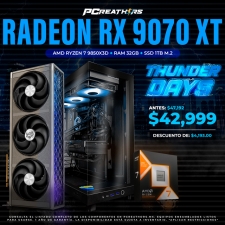 TD013 - Equipo AMD Ryzen 9850X3D + 32GB RAM (1X32GB) + AMD Radeon RX 9070 XT