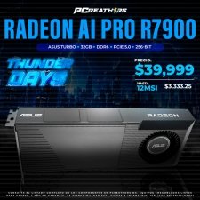 TDB003 - Tarjeta de Video ASUS TURBO Radeon AI PRO R7900, 32GB, DDR6, PCIE 5.0, 256-bit