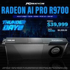 TDB003 - Tarjeta de Video ASUS TURBO Radeon AI PRO R9700, 32GB, DDR6, PCIE 5.0, 256-bit