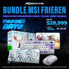 TDB004 - Bundle MSI Tarjeta de Video GeForce RTX 5070 Ti 16GB OC + Teclado + Mouse + Mousepad (FRIEREN Edition)