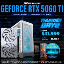 TDB012 - EQUIPO AMD Ryzen 7 5800X3D + 32GB (2x16GB) + GeForce RTX 5060 Ti