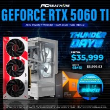 TDB014 - EQUIPO AMD Ryzen 7 7700X3D + RAM 24GB + GeForce RTX 5060 Ti