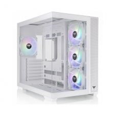 Gabinete Thermaltake View 380 TG ARGB, Midi-Tower, ATX/Micro-ATX/Mini-ITX, USB 3.0, sin Fuente, 4 Ventiladores Instalados, Blanco