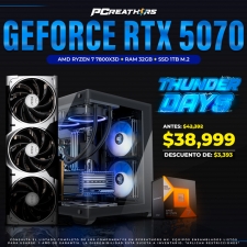 TUD019 - EQUIPO AMD Ryzen 7 7800X3D + RAM 32GB + GeForce RTX 5070
