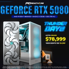 TUD033 - EQUIPO AMD Ryzen 7 9800X3D + 64GB (2 x 32GB) + GeForce RTX 5080