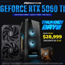 TUD038 - Equipo AMD Ryzen 5 9600X + 32GB - 2 x 16GB + GeForce RTX 5060 Ti