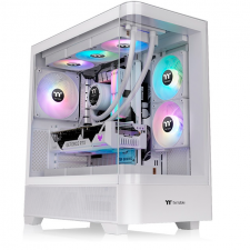 Gabinete Thermaltake View 290 TG ARGB, Midi-Tower, ATX/Micro-ATX/Mini-ITX, USB 3.0, sin Fuente, 3 Ventiladores Instalados, Blanco